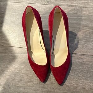 Marc Fisher Burgundy Suede Pointed Toe Pumps